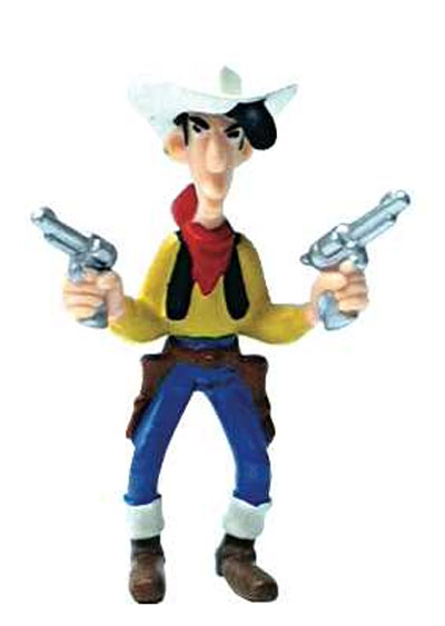 LLAVERO LUCKY LUKE CON DOS PISTOLAS