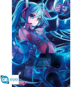 HATSUNE MIKU POSTER 91.5 X 61 CM. SCREEN